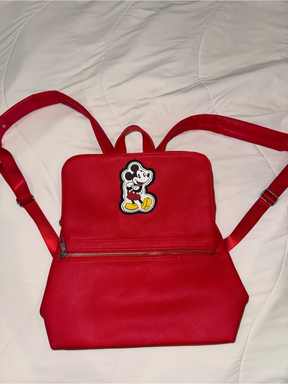 Disney Mickey Mouse Red Backpack Adjustable Straps